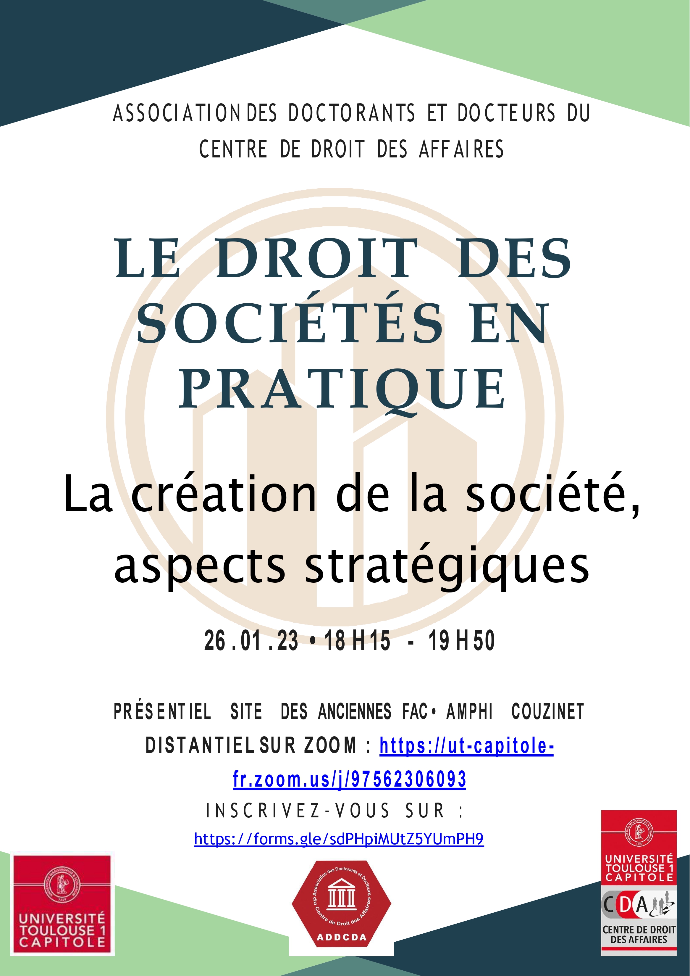 Affiche conférence ADDCDA